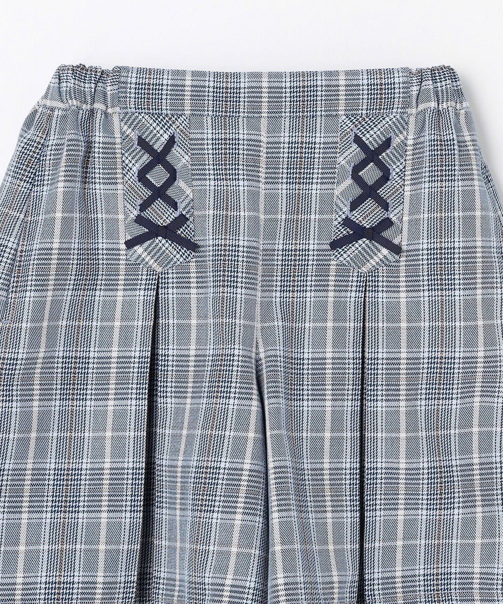 組曲 KIDS 【150-160㎝】グレンチェック キュロット 
