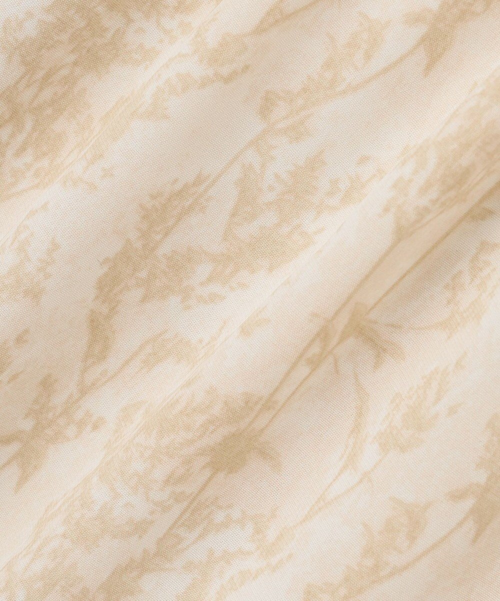 Feroux 【洗える】フラワープリントドロスト ワンピース 