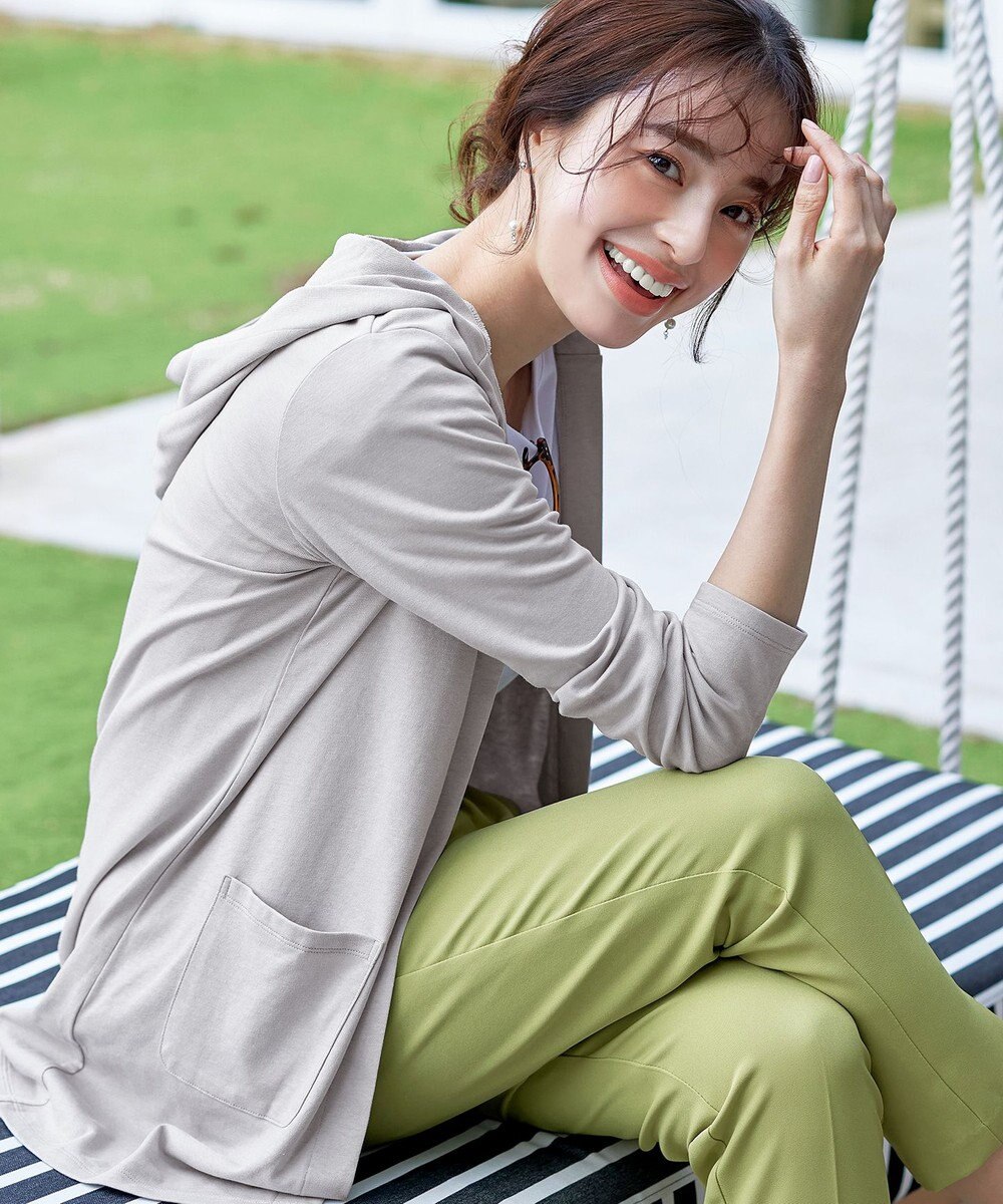 Tiaclasse 【小倉優子さん着用・UVケア・接触冷感】“やみつき”カットソーパーカーカーデ 