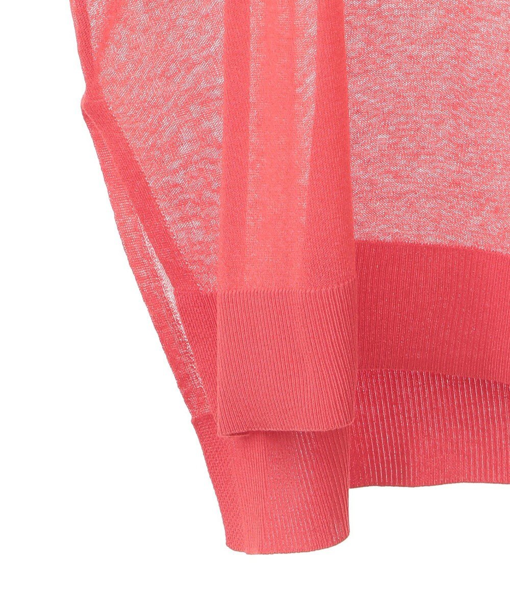 AMERICAN HOLIC ウォッシャブルシアーニットフレンチスリーブトップス 