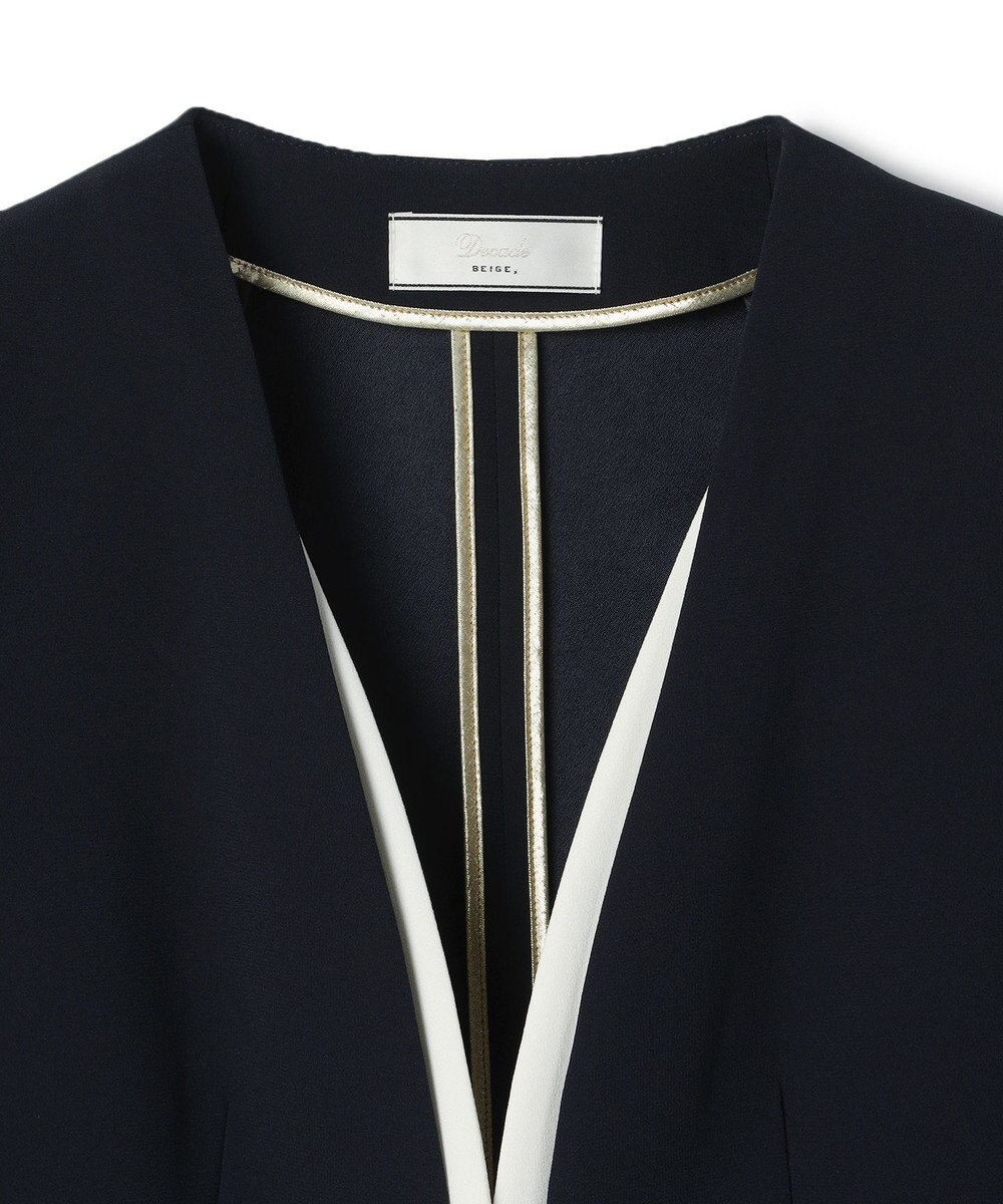 BEIGE， 【Lsize・セットアップ対応】CINDY / ダブルカラージャケット 