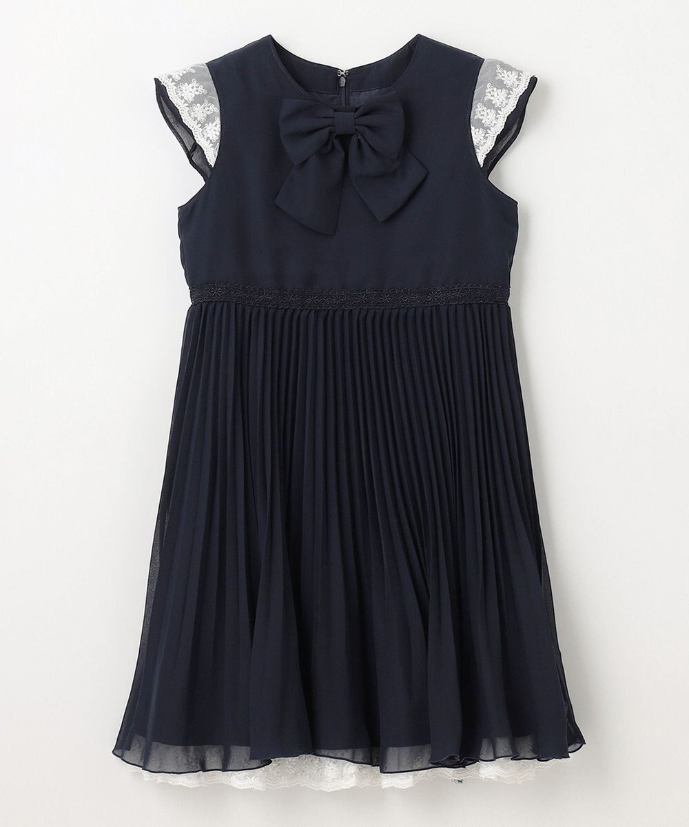 ANY KIDS シフォン プリーツ ワンピース 