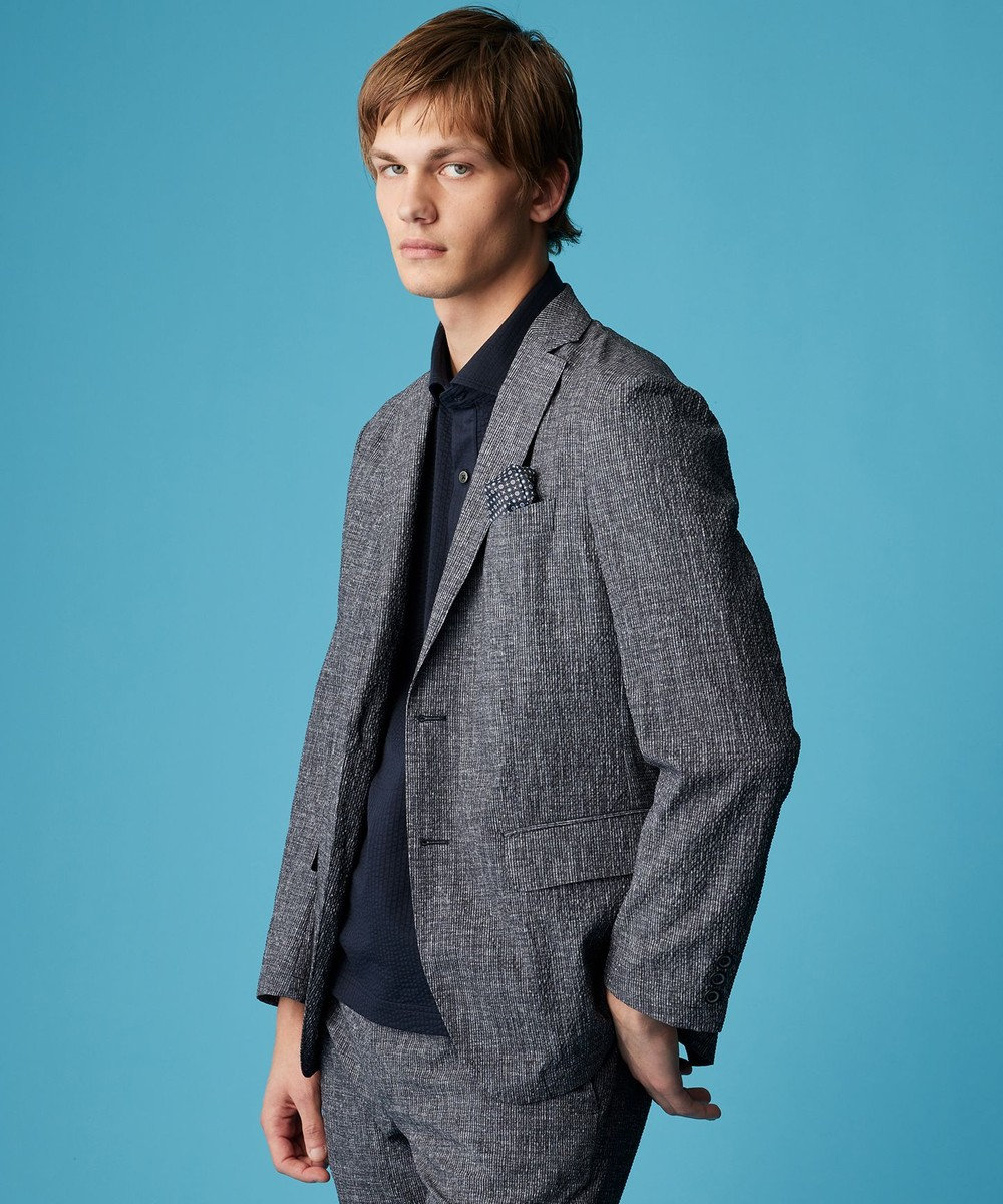 JOSEPH ABBOUD 【洗える/UV/エコ撥水・クールビズ/】ライトウェーブライト ジャケット 