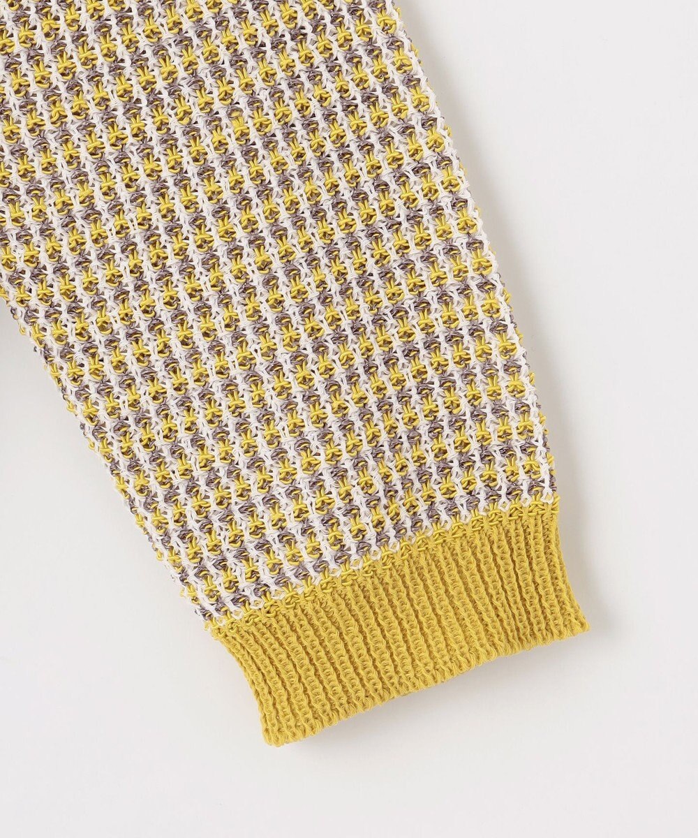 自由区 L 【洗える】ミックスツイードニット カーディガン 