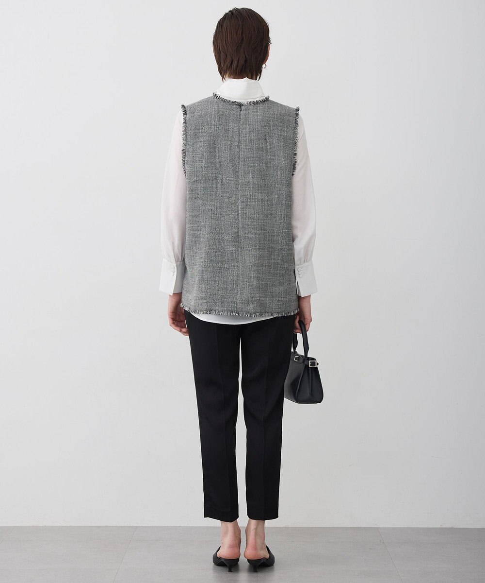 ICB アセテートダブルサテン スティックパンツ 