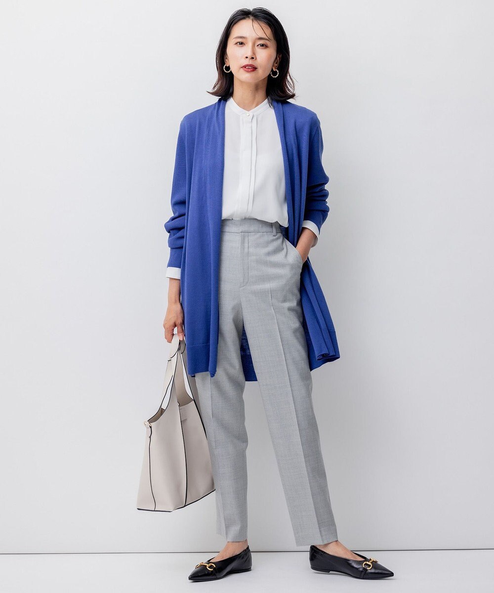 23区 【洗える】バックサテンアムンゼン ブラウス 