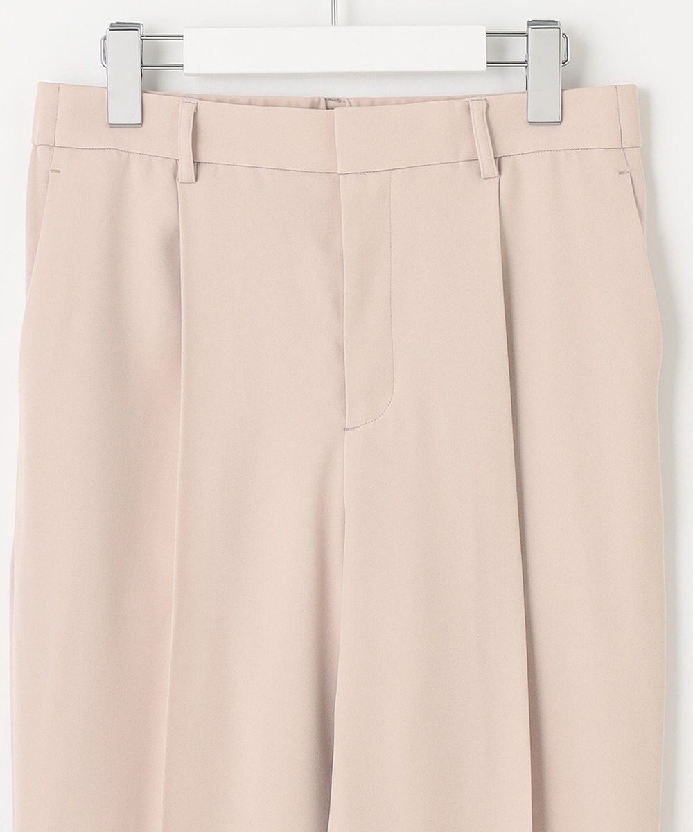 自由区 【XSサイズ～/洗える】ダブルフェイススーティング テーパードパンツ 