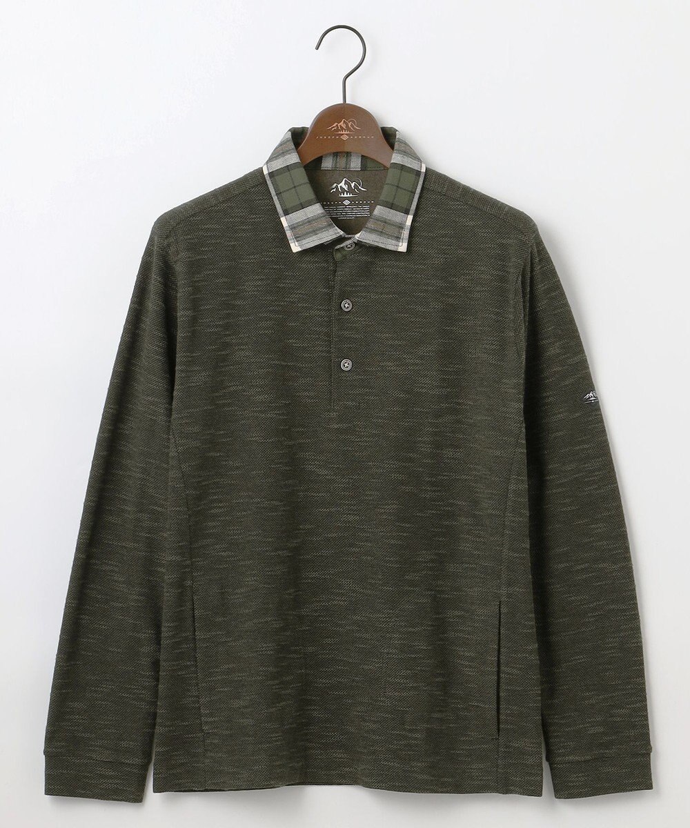 JOSEPH ABBOUD MOUNTAIN 【オーガニックコットン/JAPANファブリック】 スラブカノコ アウトドアポロ 