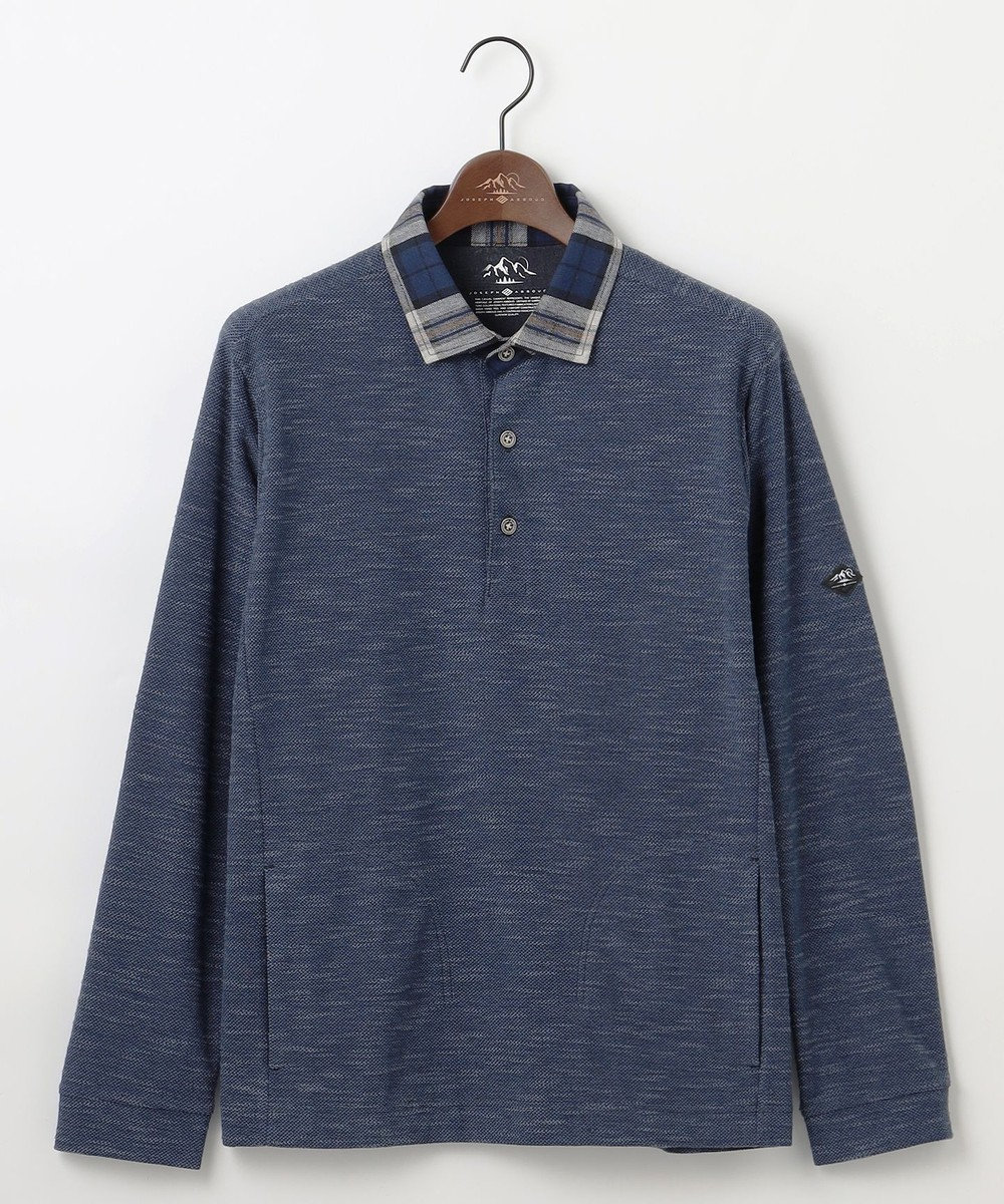 JOSEPH ABBOUD MOUNTAIN 【オーガニックコットン/JAPANファブリック】 スラブカノコ アウトドアポロ 