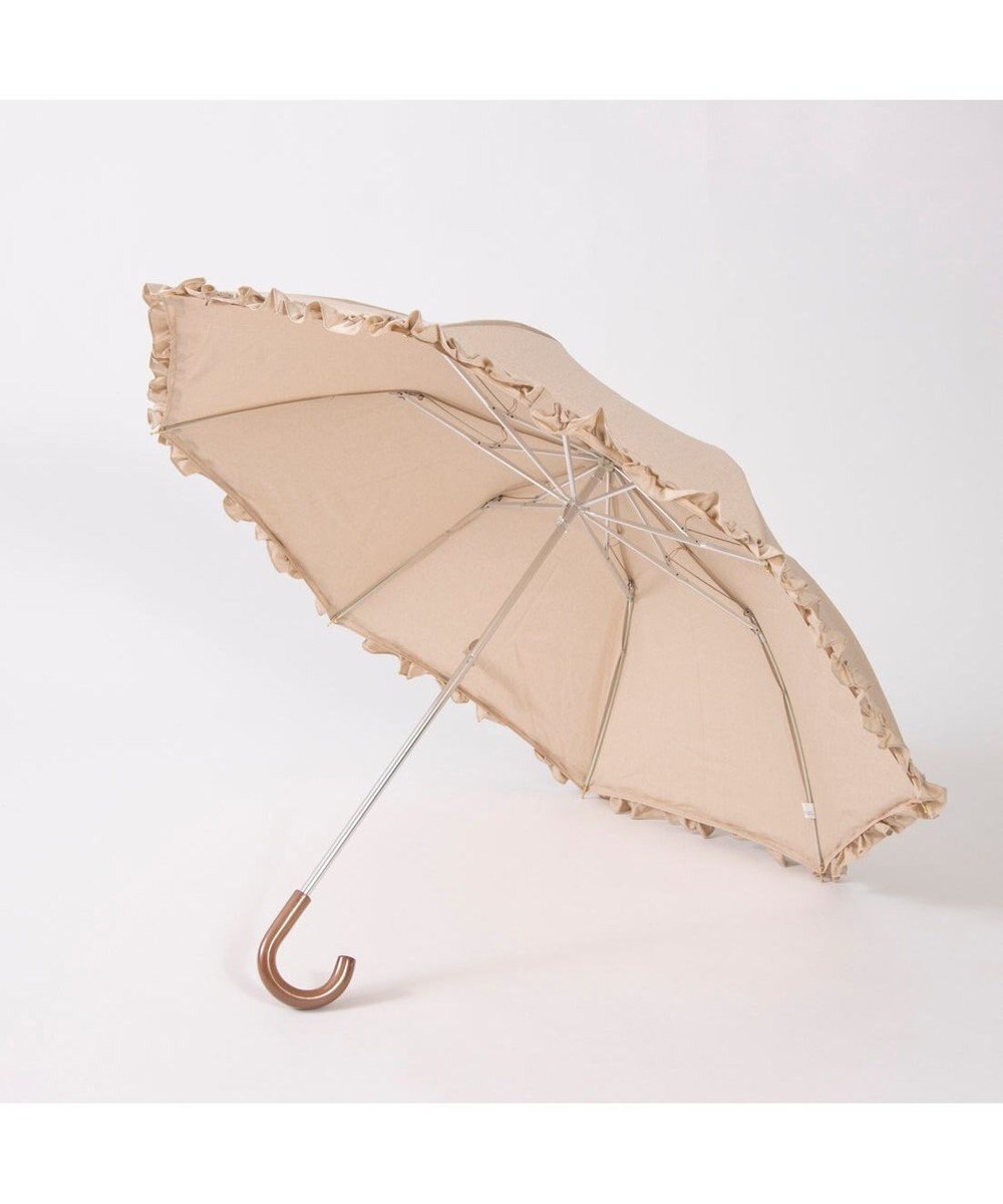 UNBILLION カシュネ cachenez / 【晴雨兼用】【日傘】 シャンプレーフリルトップレス折りたたみ傘 