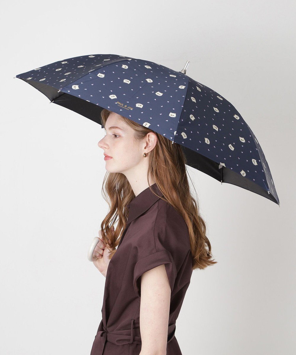 MOONBAT 【一級遮光/軽量】PAUL & JOE 晴雨兼用 日傘 長傘 ジプシー 総柄 