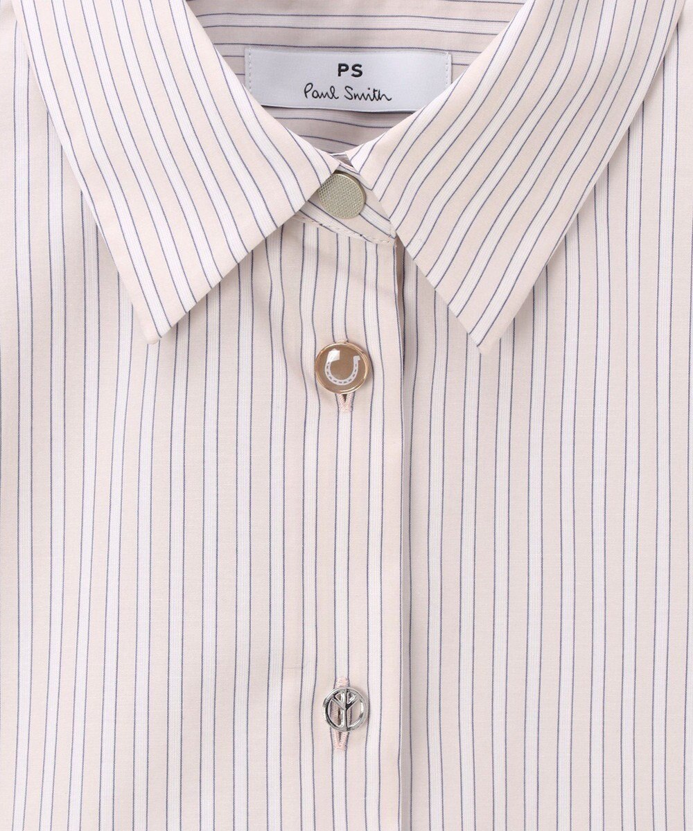 Paul Smith ラッキーチャームボタン ストライプ シャツ 