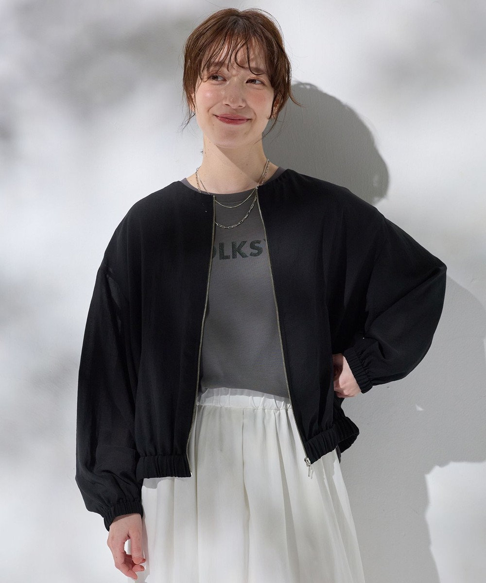 ANY シアーブルゾン 