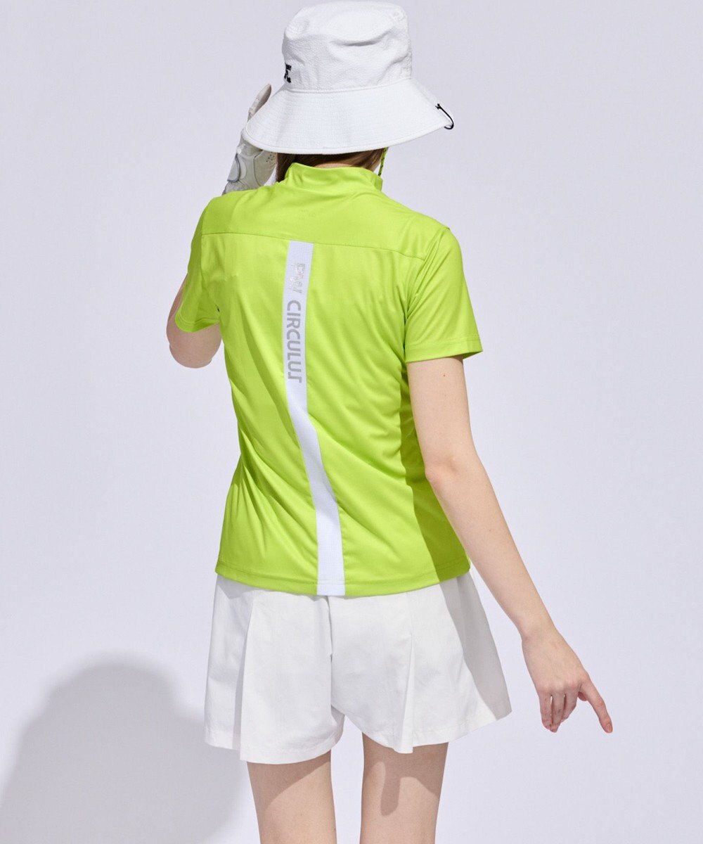 PW CIRCULUS 【WOMEN】メッシュコンビ モックネック  ゴルフウェア レディース 