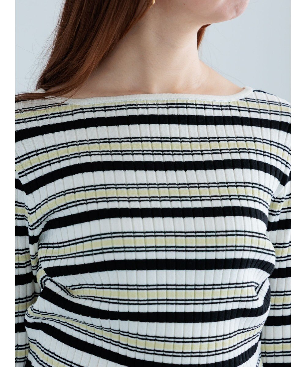 Te chichi レースカフスリブニット 