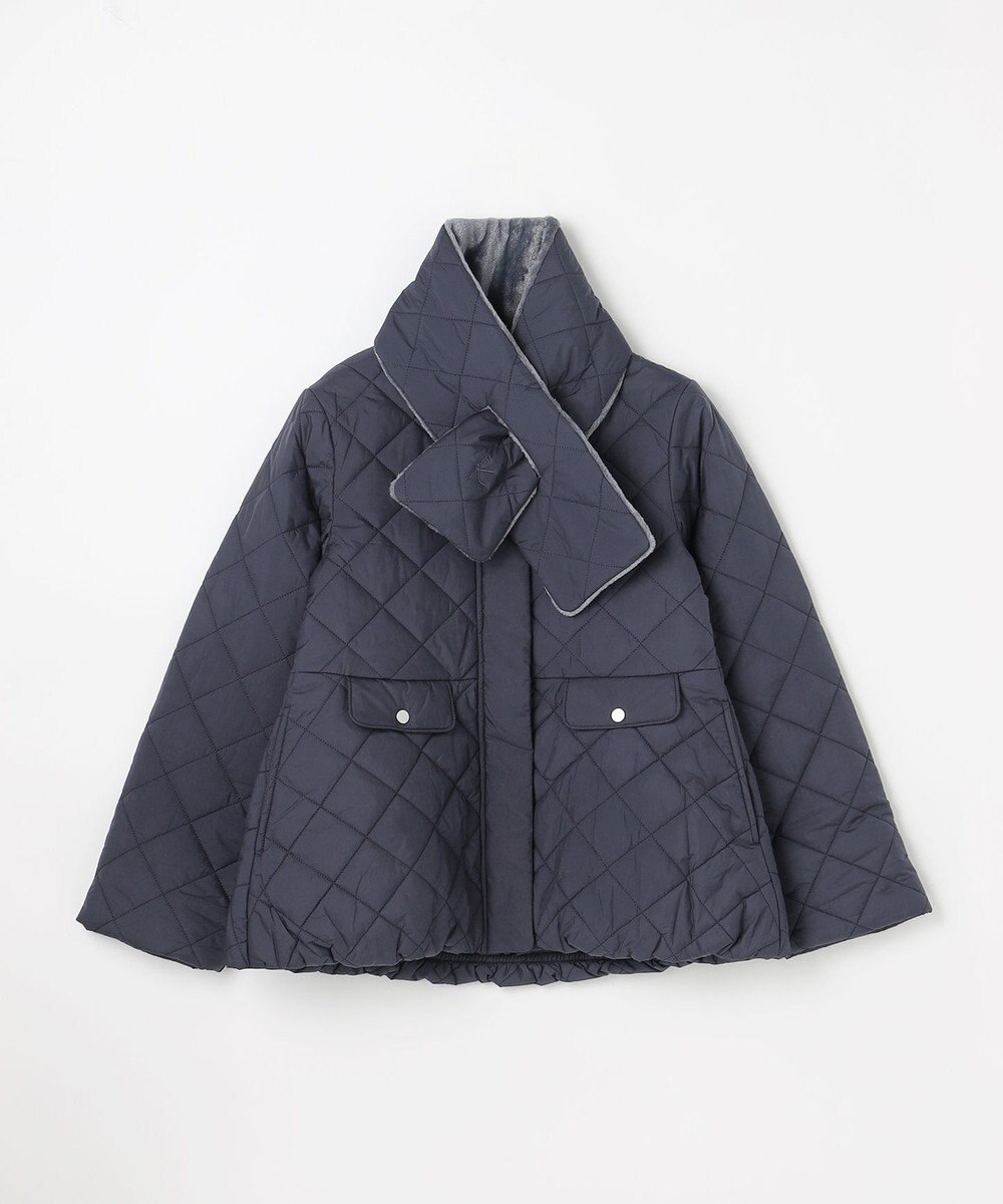 組曲 KIDS 【150-170㎝】マフラー付き中綿キルト アウター 