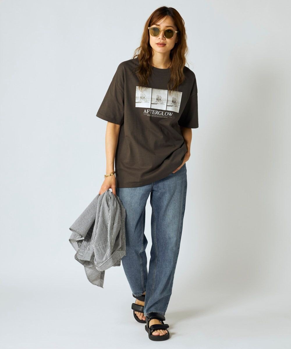 OP／FILA 【Ocean Pacific】フォトプリントTシャツ 