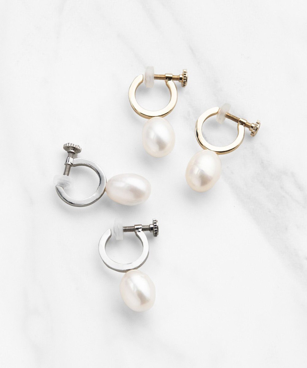 TOCCA DROP PEARL HOOP EARRINGS イヤリング 