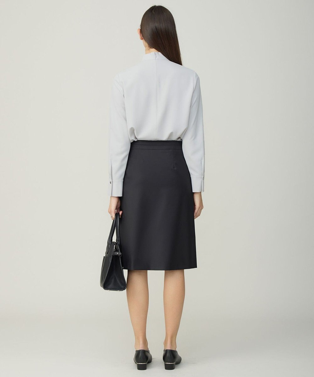 ICB ストレッチジョーゼット ボウタイライク ブラウス 