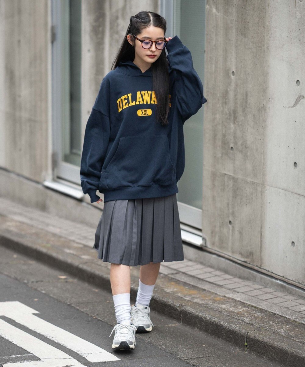 WEGO 【ユニセックス着用ITEM/SMLサイズ展開】グラフィックロゴプルパーカー 