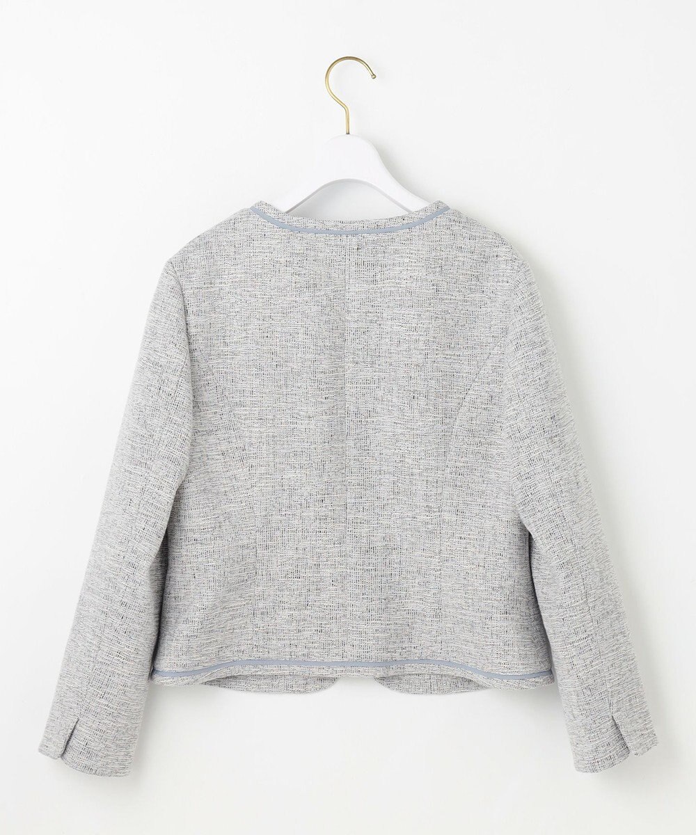 ANY SIS L 【洗える】ライトストレッチ ツイード ジャケット 