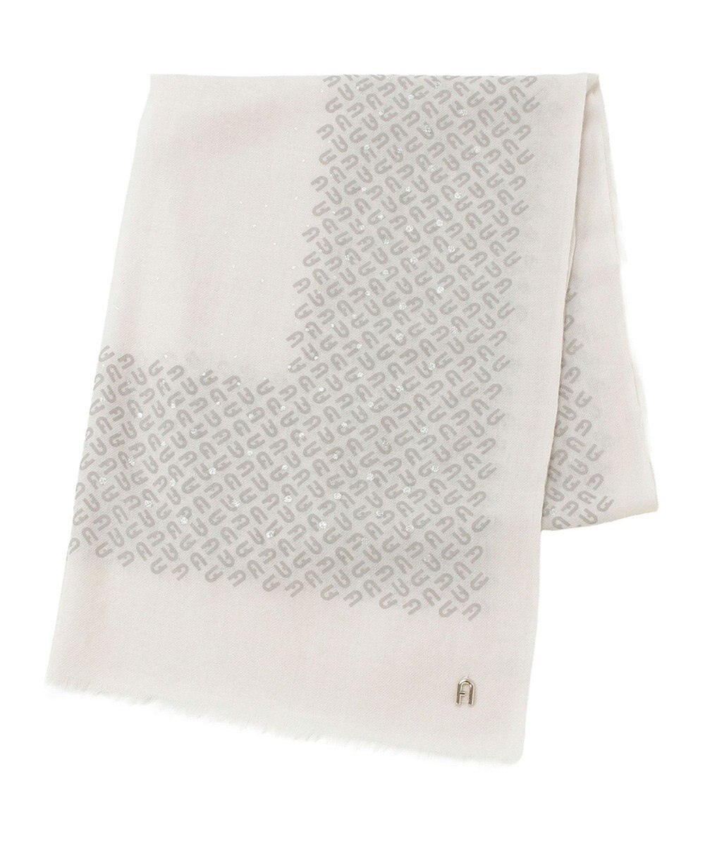 MOONBAT FURLA(フルラ）ウール100％ ウールアーチロゴストール 