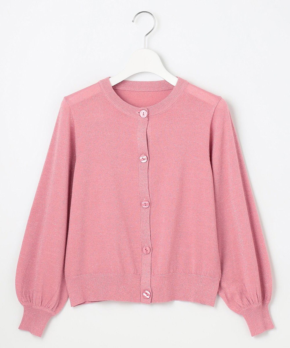 Feroux 【洗える】ラメニットカーディガン 