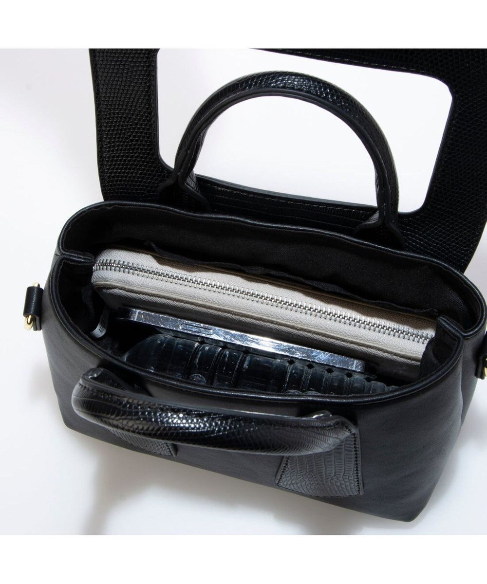 UNBILLION 【テレビ ドラマ着用アイテム】カシュカシュ cachecache / クロコダイル風フラップ2wayミニボストン 