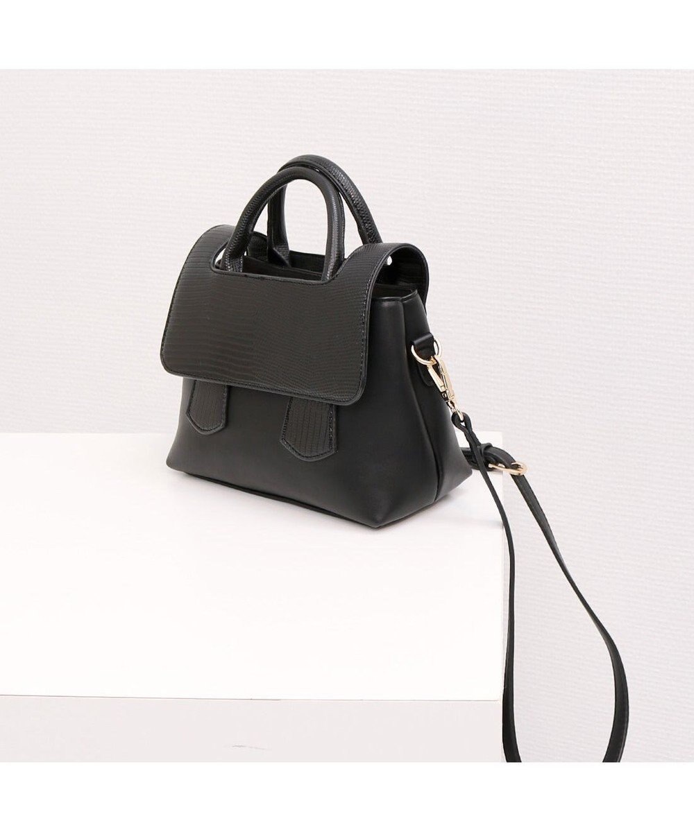 UNBILLION 【テレビ ドラマ着用アイテム】カシュカシュ cachecache / クロコダイル風フラップ2wayミニボストン 