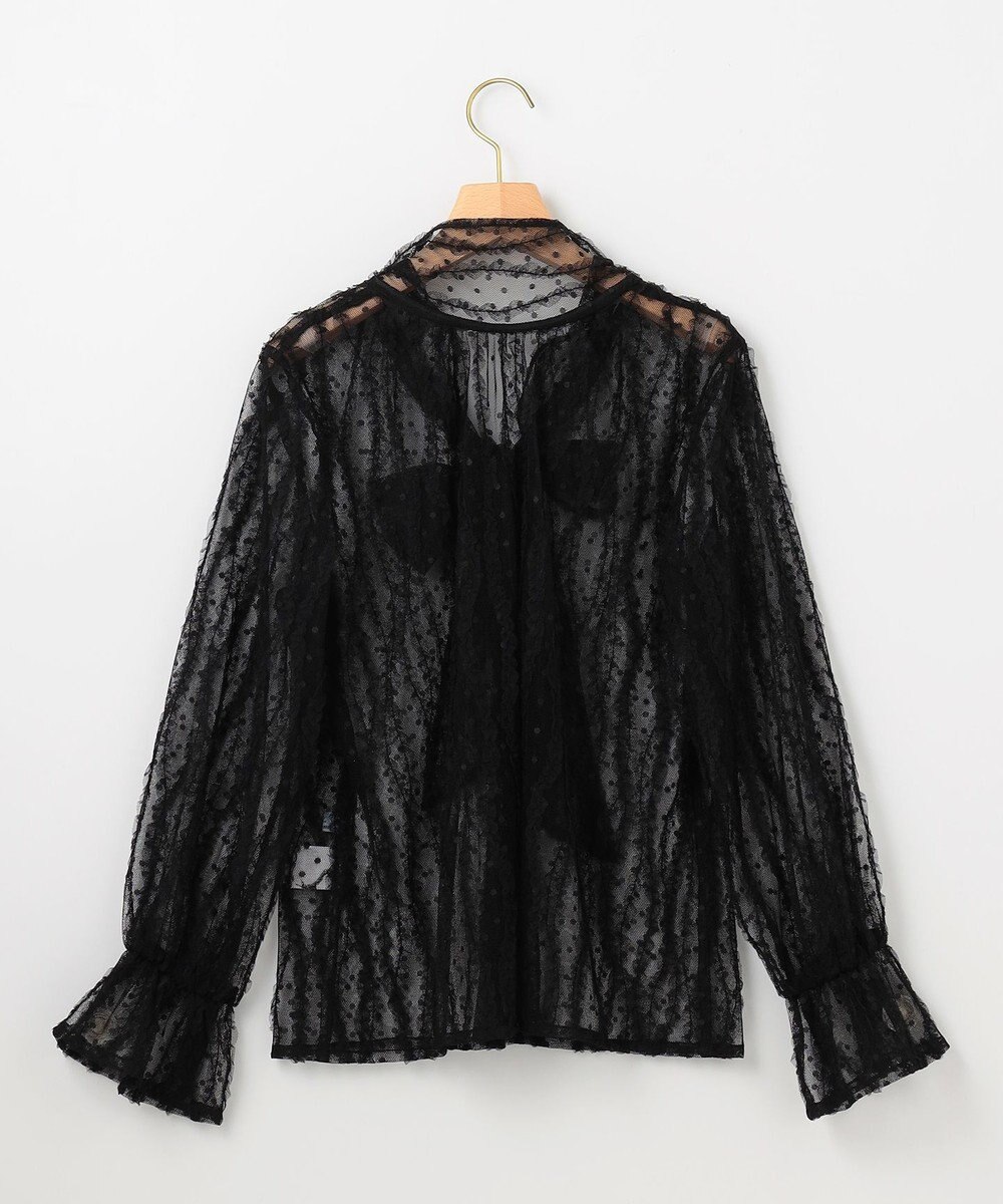 組曲 【前後着用可】チュールフリル ブラウス 