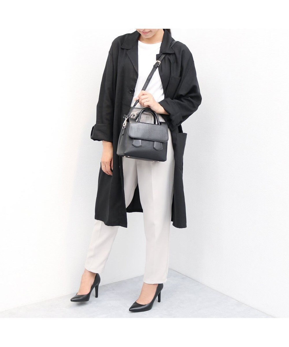 UNBILLION 【テレビ ドラマ着用アイテム】カシュカシュ cachecache / クロコダイル風フラップ2wayミニボストン 