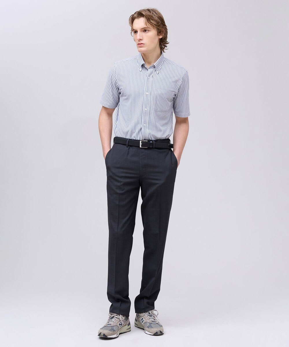 J.PRESS MEN 【吸水速乾 / 抗菌防臭 / 遮熱 / 防シワ】【J.PRESS OXFORD JERSEY】カノコインレイ半袖 シャツ / B.D. 