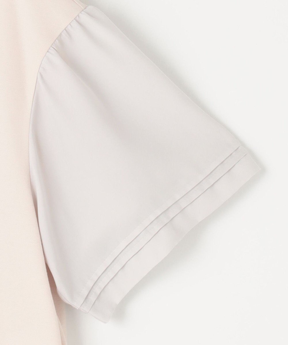 自由区 【WEB限定カラーあり】【UVカット・吸水速乾・洗える】ツイストプレーンラッフルスリーブ カットソー 