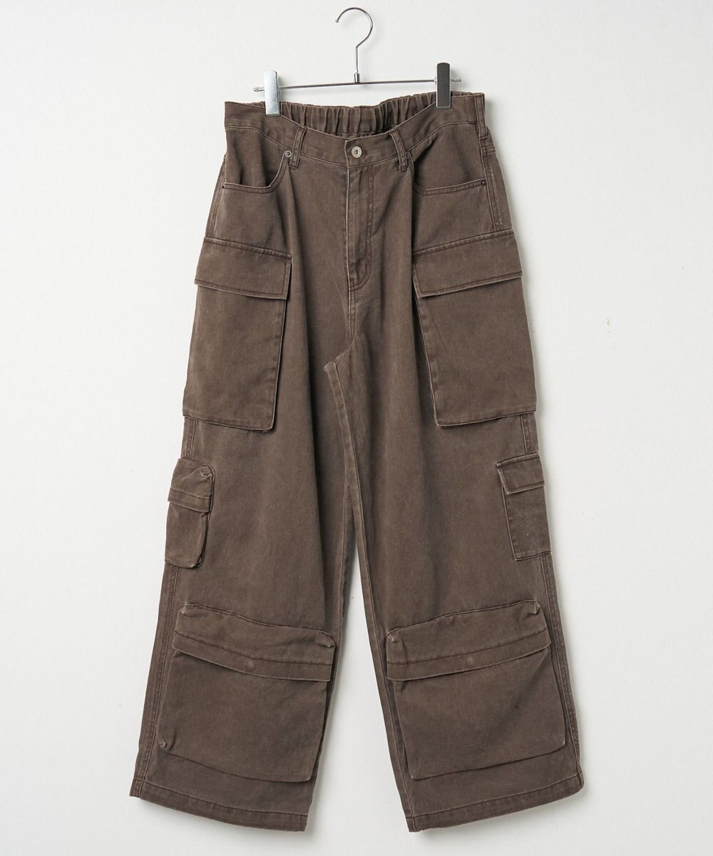 WEGO マルチポケットワイドカーゴパンツ 