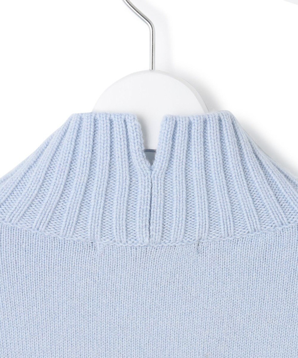23区 L 【洗える】カシミヤブレンド ハイネック ニット 