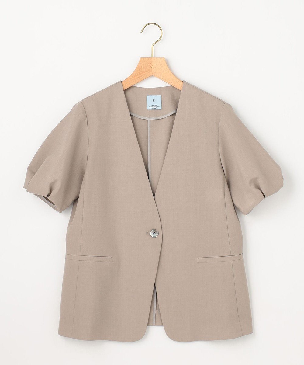 組曲 【WEB限定】エアフロードライクロス タックパフスリーブ ジャケット 