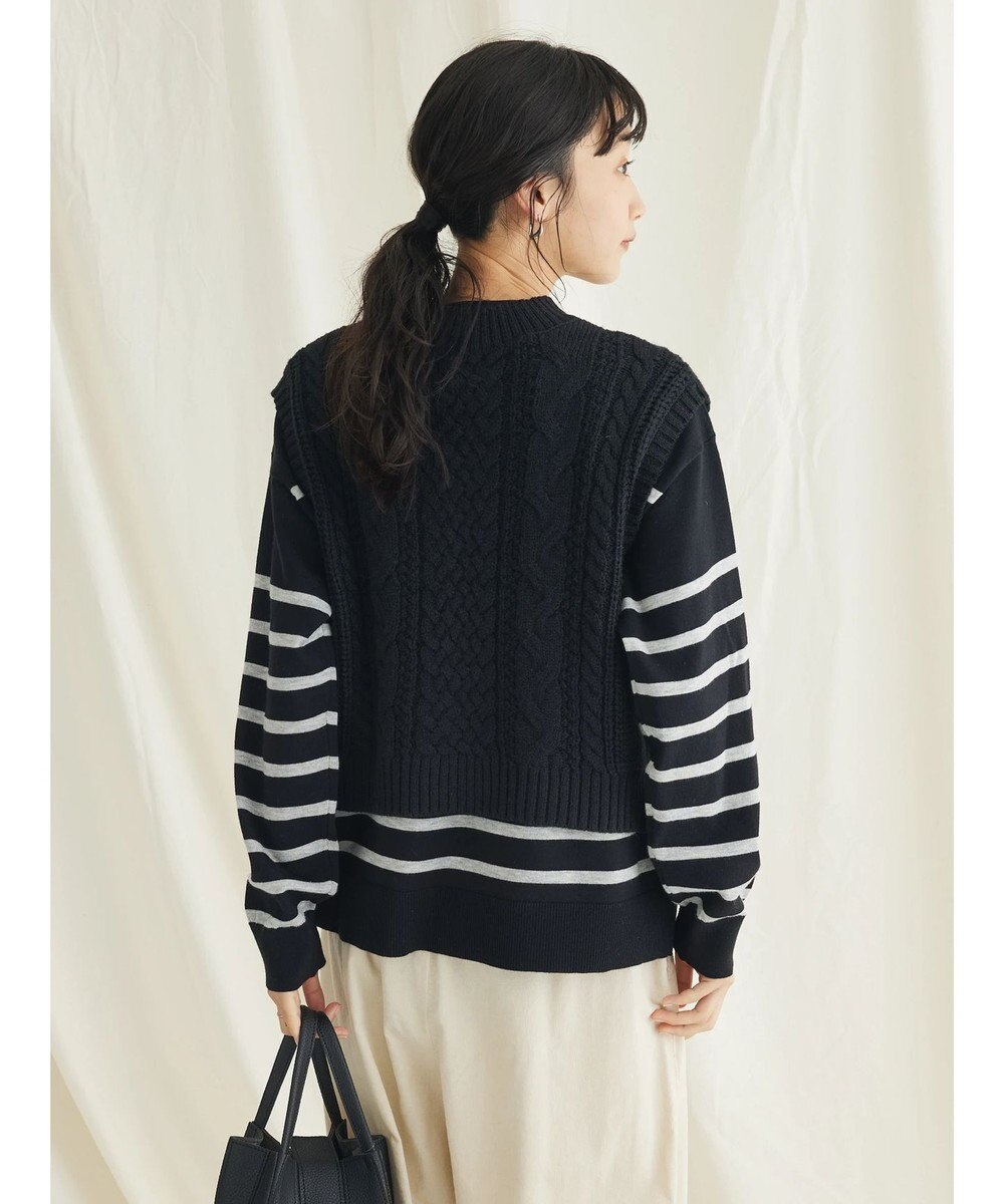 CRAFT STANDARD BOUTIQUE ２ＷＡＹケーブルニットベスト 