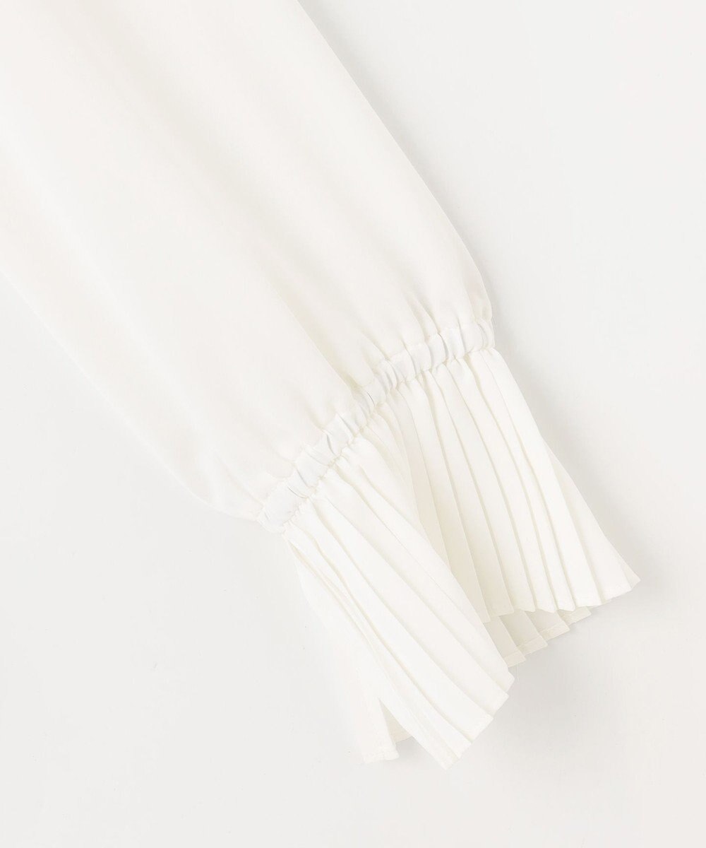 組曲 S ライトデシン プリーツブラウス 