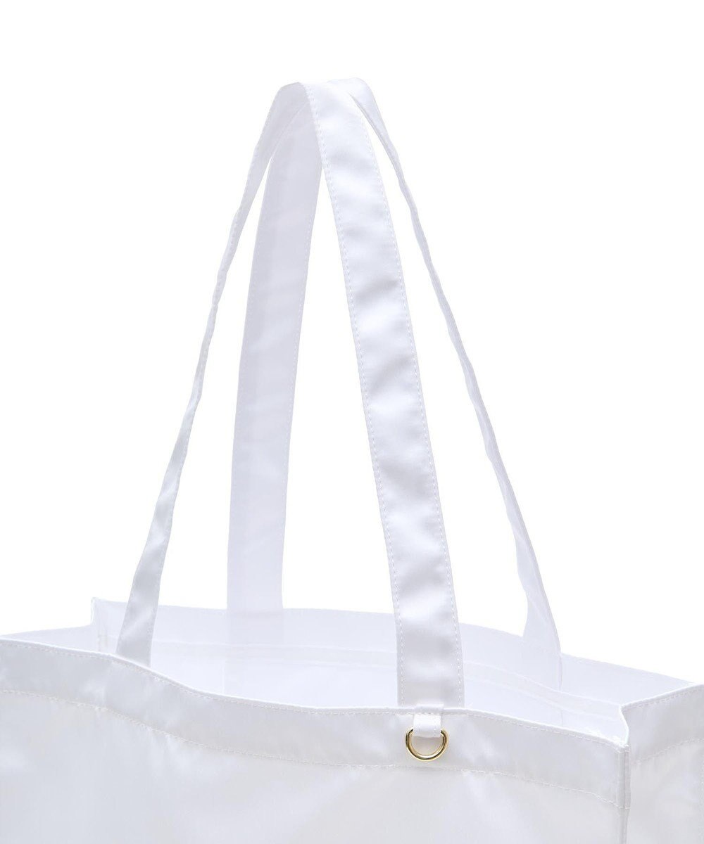 Maison de FLEUR ブランドロゴ発泡プリントスクエアトート 