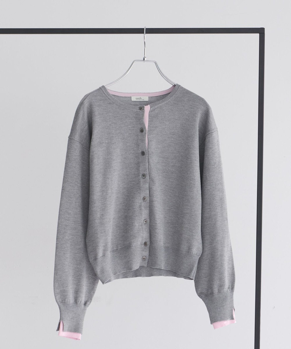 earth music&ecology 【予約】カラーコンビニットカーディガン 