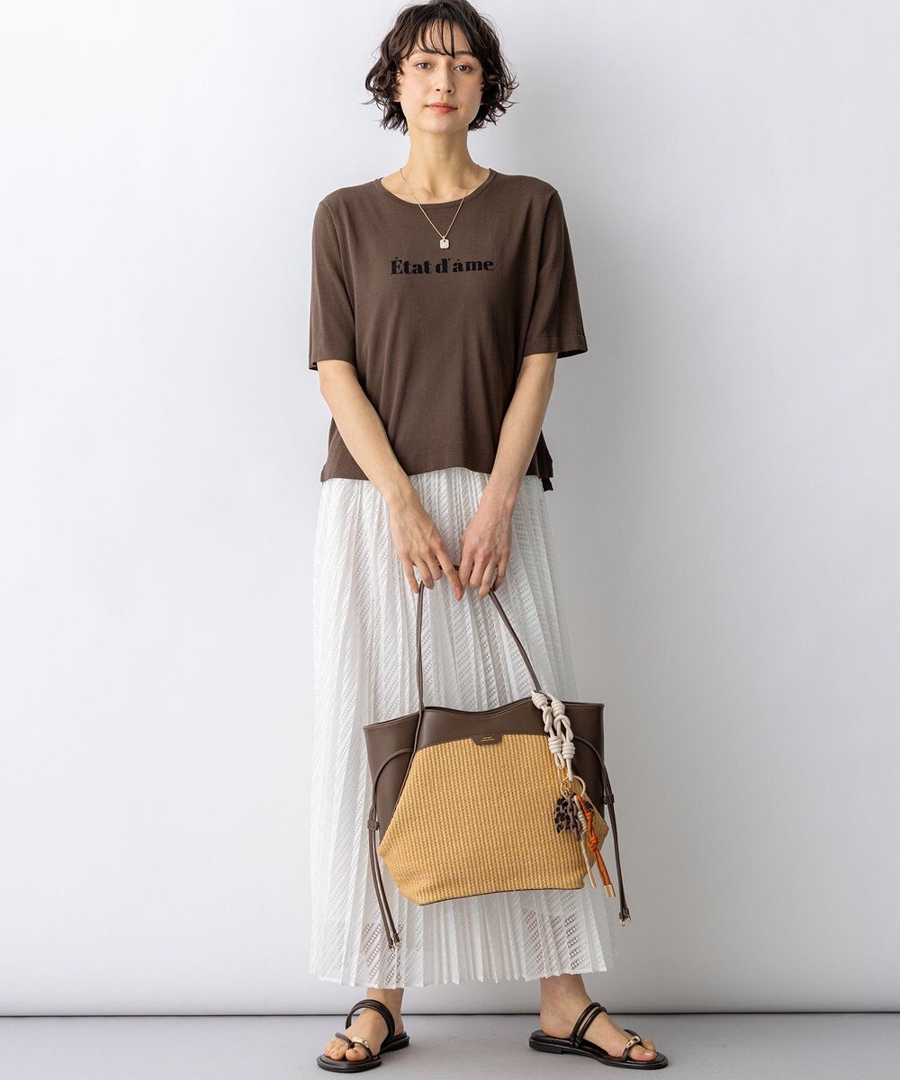 23区 ペーパーライクコンビ トートバッグ (M) 