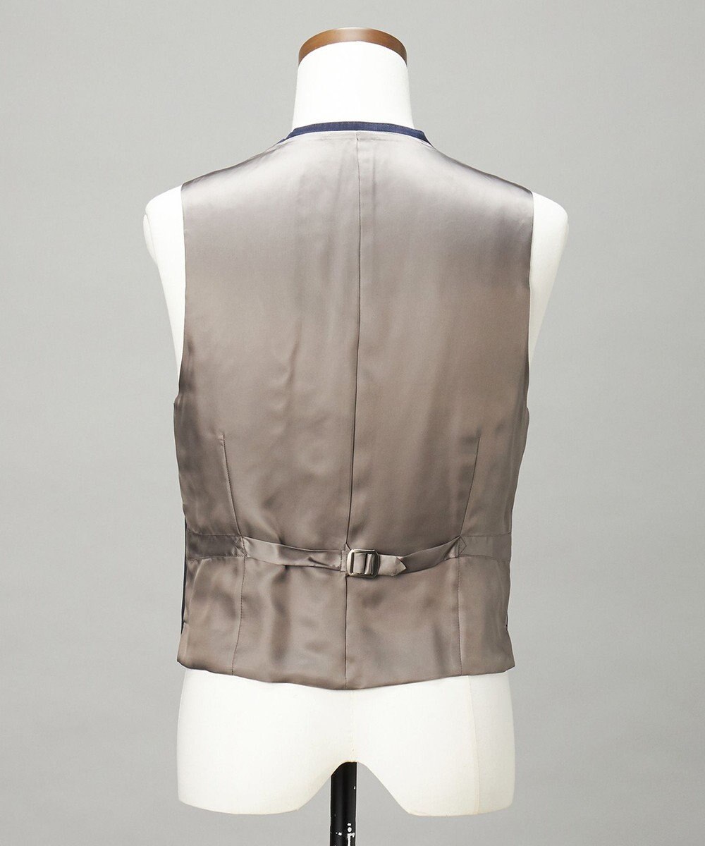 GOTAIRIKU 【Loro Piana Fabric】365 通年 3ピーススーツ(ネイビーストライプ) 