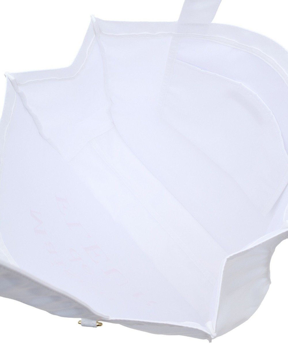 Maison de FLEUR ブランドロゴ発泡プリントスクエアトート 