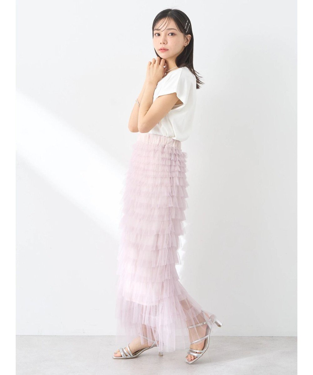 earth music&ecology ティアードフリルチュールスカート 