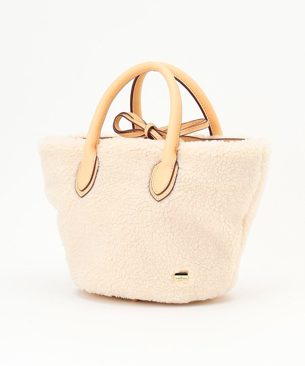 LA BAGAGERIE エコファー　バケツハンドバッグ 