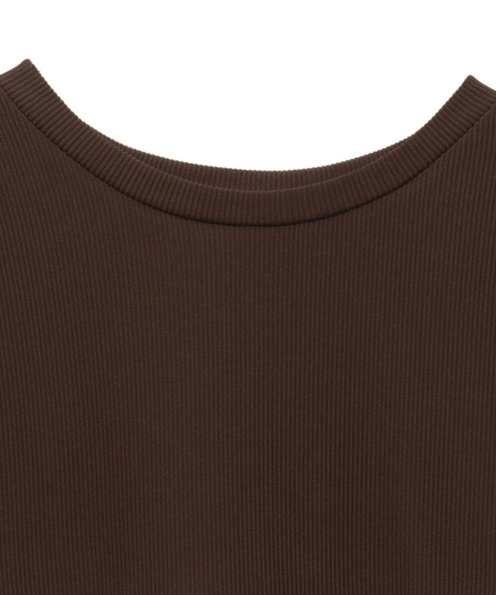 earth music&ecology リブカットソードッキングワンピース 