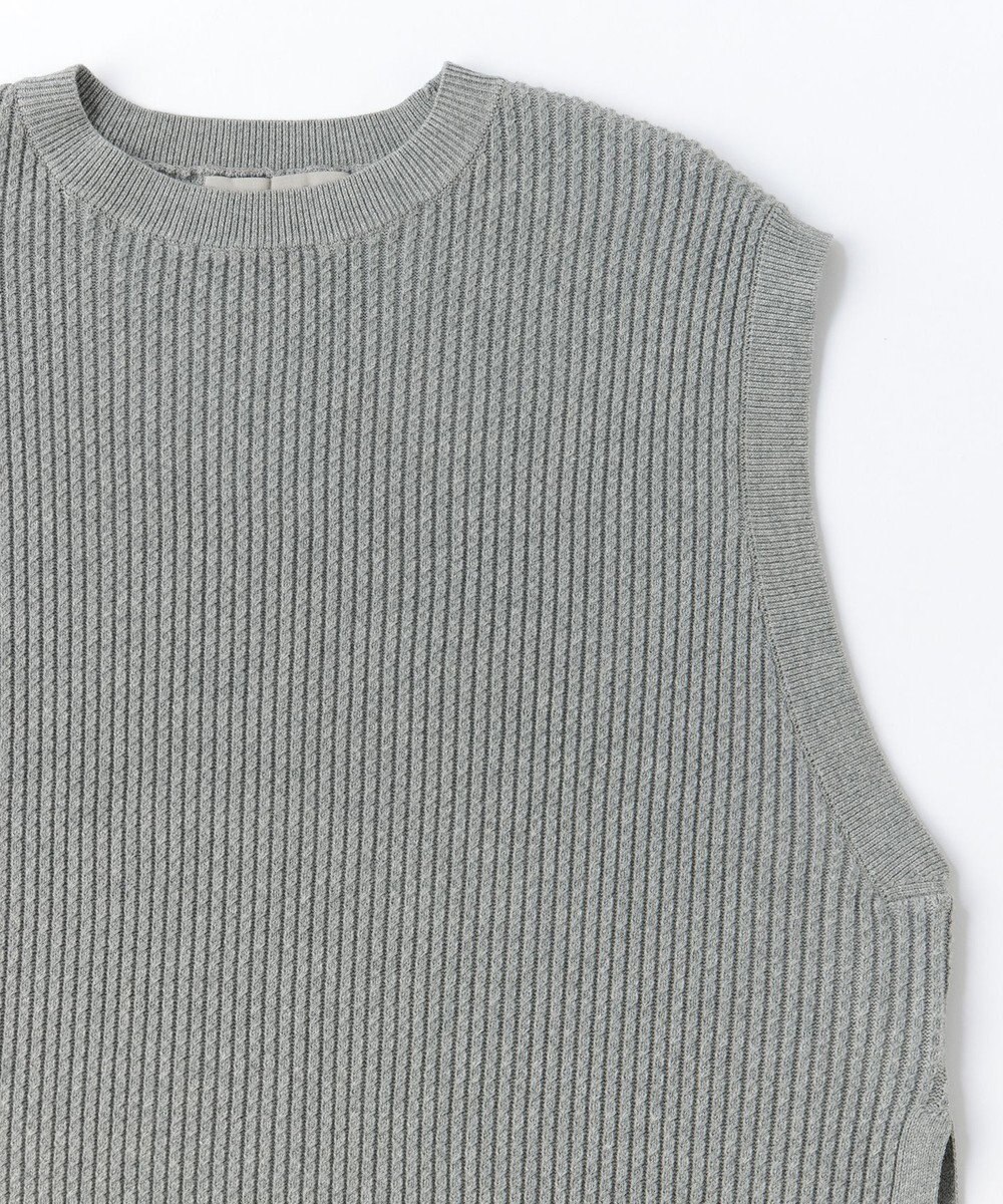 UNFILO 【洗える】ミニケーブル ニットベスト 