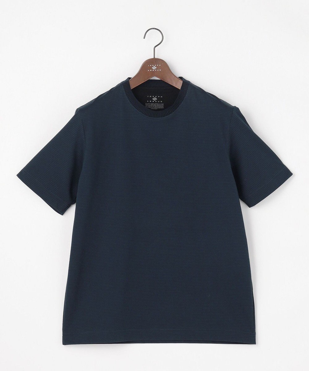 JOSEPH ABBOUD 【オーガニックコットン使用・MADE IN JAPAN】千鳥ジャカード Tシャツ 