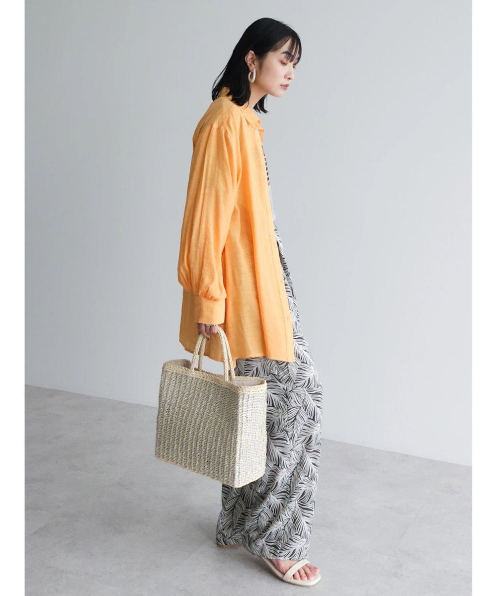 Green Parks ジャガードシアーシャツ 