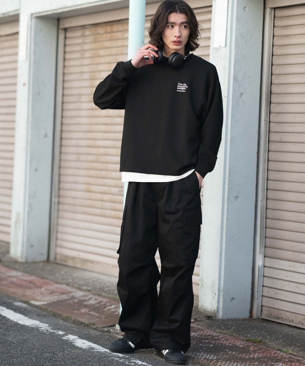 WEGO 【ユニセックス着用ITEM/MLサイズ展開】ガールプリントT（LS） 